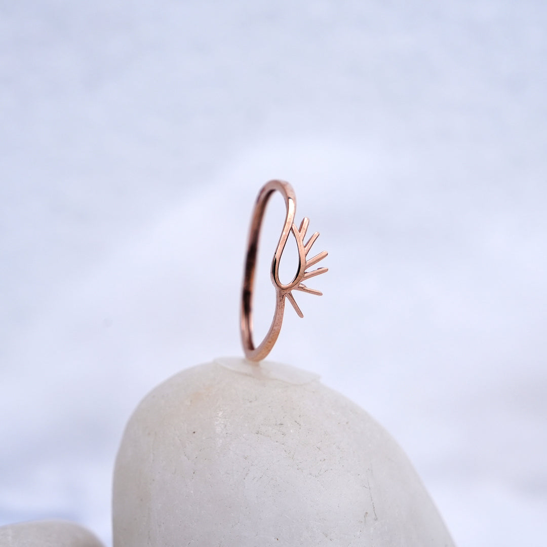 9K Rose Gold Ring