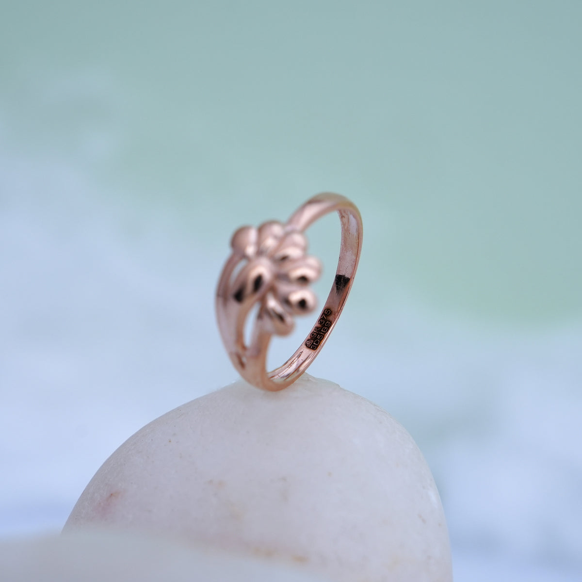 9k rose gold ring