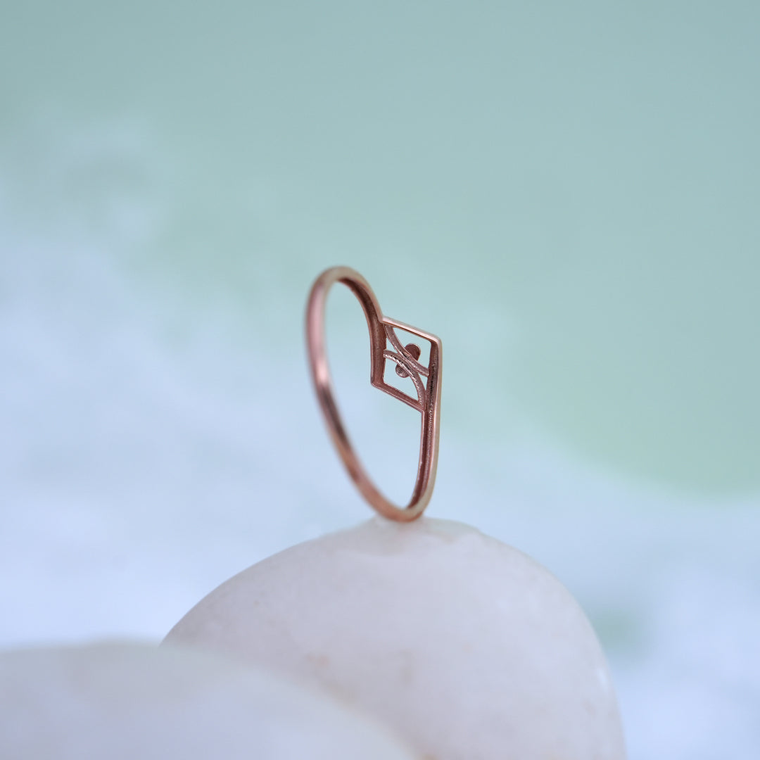9K Rose Gold Ring