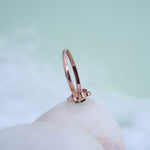 Load image into Gallery viewer, 9K Rose Gold Floral Ring with Colour Stone
