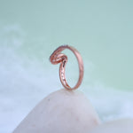 Load image into Gallery viewer, 9K Rose Gold Ring with CZ Stones
