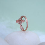 Load image into Gallery viewer, 9K Rose Gold Ring with Multicolour Stones

