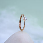 Load image into Gallery viewer, 9K Rose Gold Ring with CZ Stones
