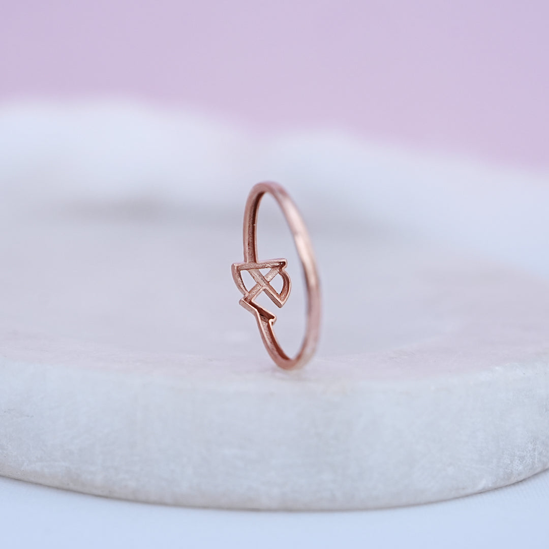 9K Rose Gold Ring