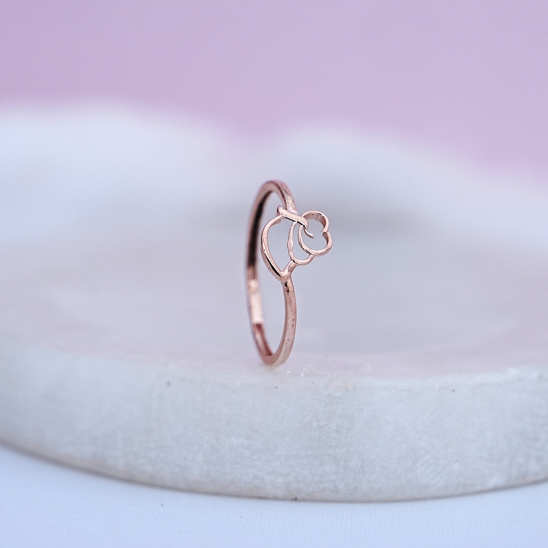 9K Rose Gold Ring