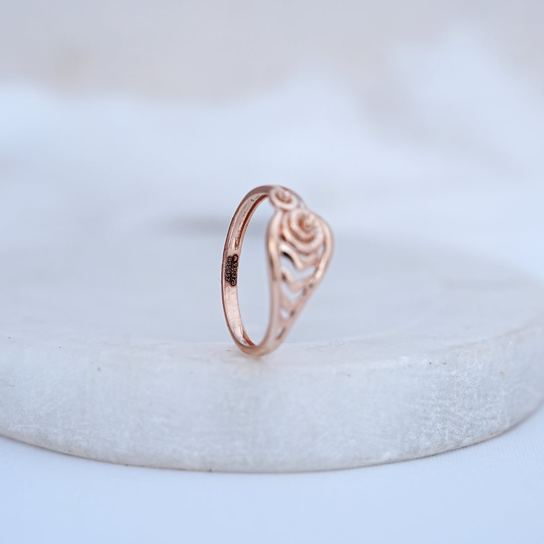 9K Rose Gold Ring