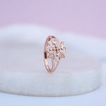 Load image into Gallery viewer, 9K Rose Gold Floral Ring
