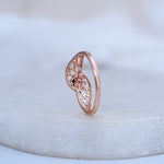 Load image into Gallery viewer, 9K Rose Gold Floral Ring
