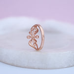 Load image into Gallery viewer, 9K Rose Gold Floral Ring

