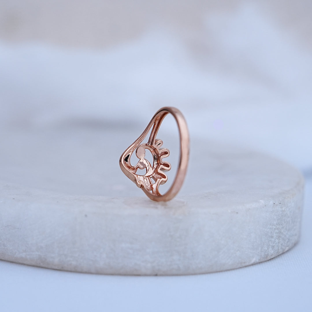 9K Rose Gold Ring
