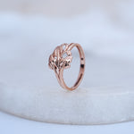 Load image into Gallery viewer, 9K Rose Gold Leaf Ring
