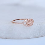 Load image into Gallery viewer, 9K Rose Gold Floral Ring
