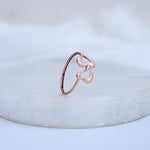 Load image into Gallery viewer, 9K Rose Gold Heart Ring
