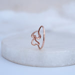 Load image into Gallery viewer, 9K Rose Gold Heart Ring
