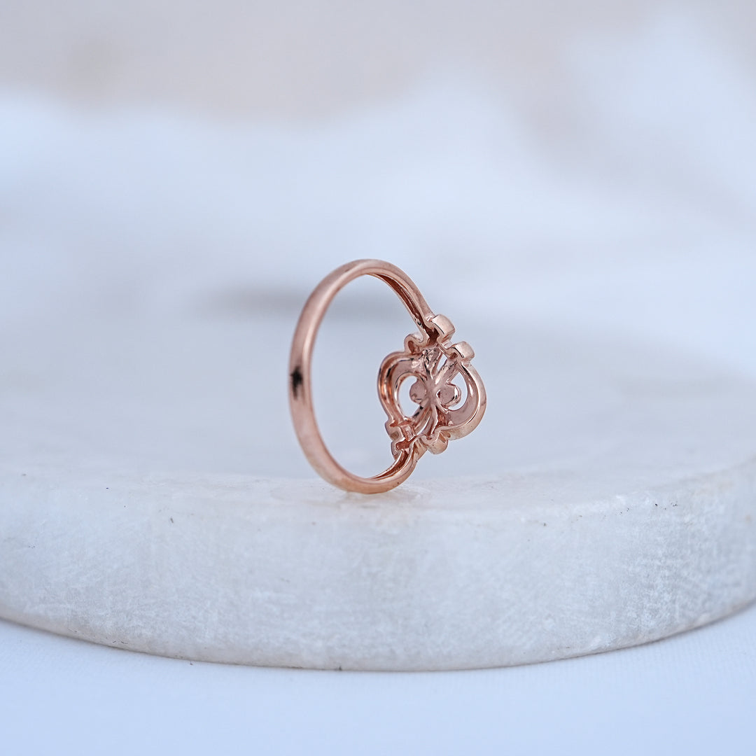 9K Rose Gold Infinity Ring
