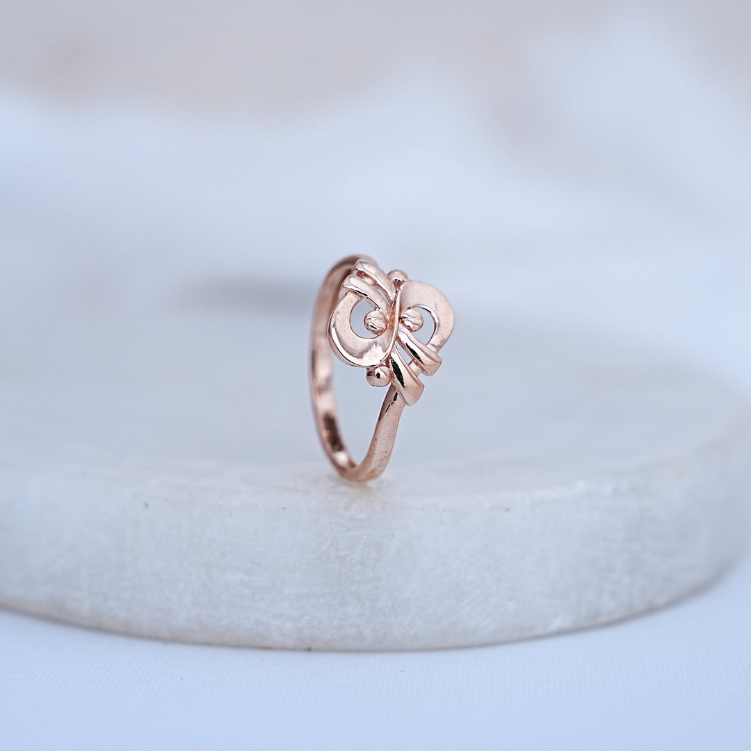 9K Rose Gold Infinity Ring