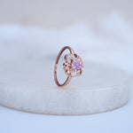 Load image into Gallery viewer, 9K Rose Gold Ring with Colour Stone
