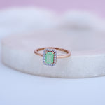 Load image into Gallery viewer, 9K Rose Gold Ring with Multicolour Stones
