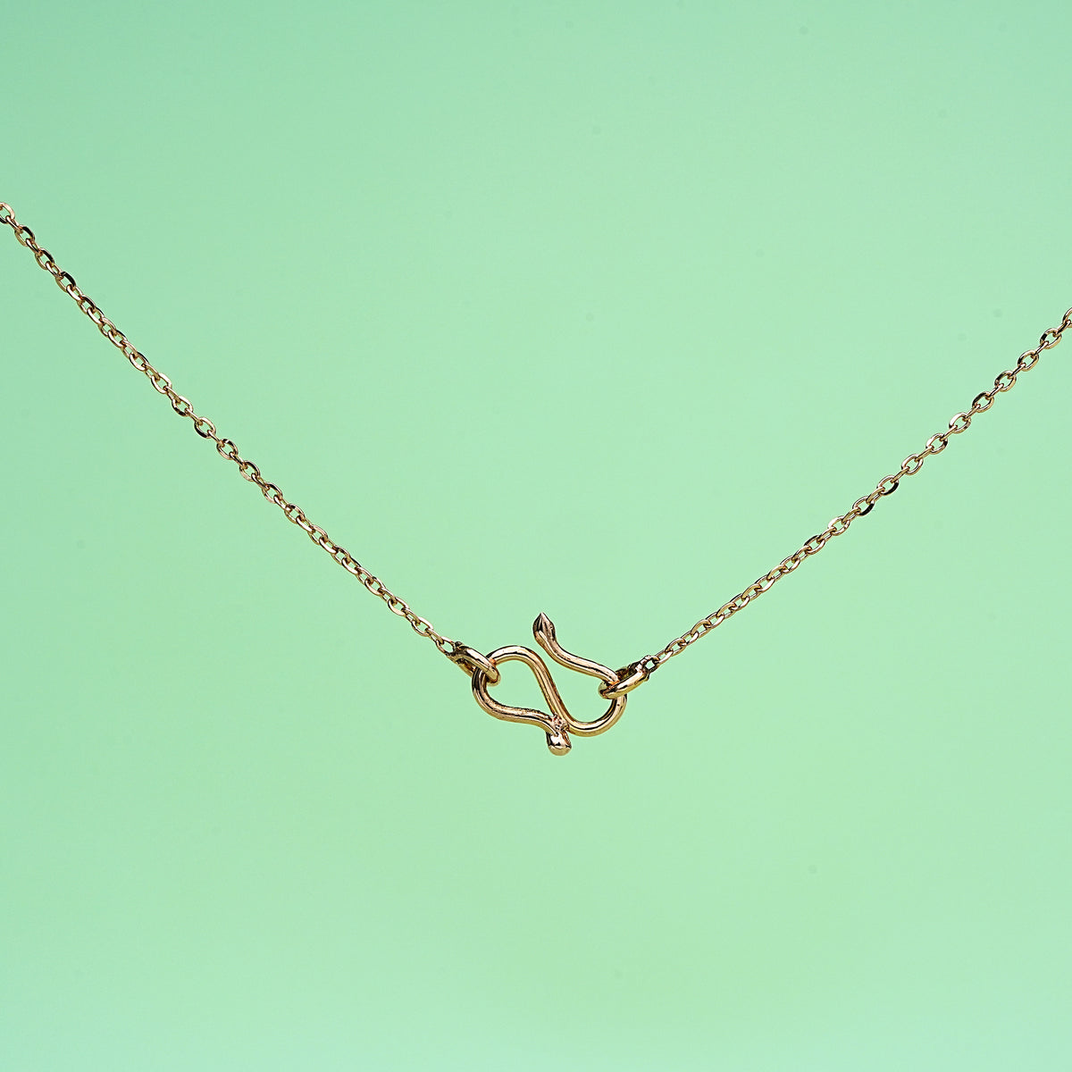 14k rose gold pendant necklace with cz stones