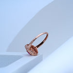 Load image into Gallery viewer, 14K Rose Gold Ring with Colour Stone
