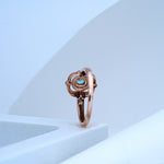 Load image into Gallery viewer, 14K Rose Gold Ring with Colour Stone
