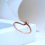 Load image into Gallery viewer, 14K Rose Gold Floral Ring

