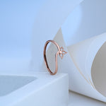 Load image into Gallery viewer, 14K Rose Gold Floral Ring

