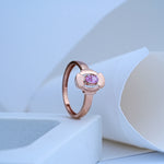 Load image into Gallery viewer, 14K Rose Gold Ring with Colour Stone
