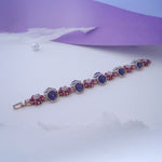 Load image into Gallery viewer, 18K Gold Bracelet with Multicolor CZ Stones
