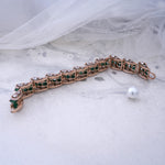 Load image into Gallery viewer, 18K Gold Bracelet with Multicolor CZ Stones
