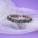 Load image into Gallery viewer, 18K Gold Bracelet with Multicolor CZ Stones
