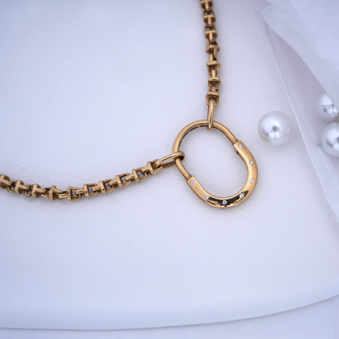 18K Gold Necklace for Office Wear