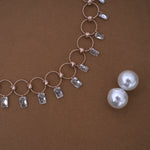 Load image into Gallery viewer, 18K Gold Necklace with CZ Stones
