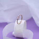 Load image into Gallery viewer, 18K Gold Ring with CZ Stones
