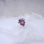 Load image into Gallery viewer, 18K Gold Ring with Multicolor CZ Stones
