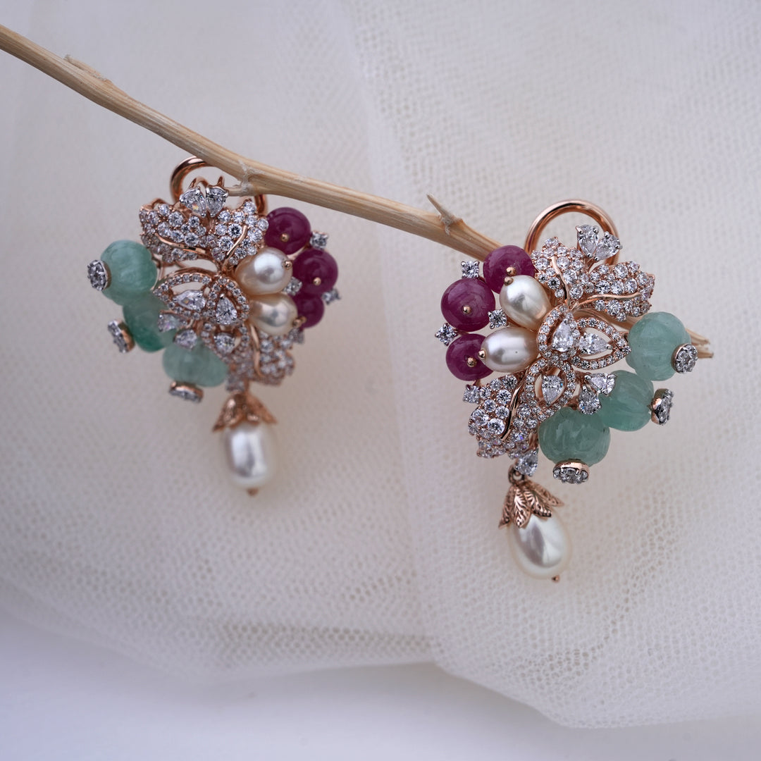 18K Gold Drop Earrings