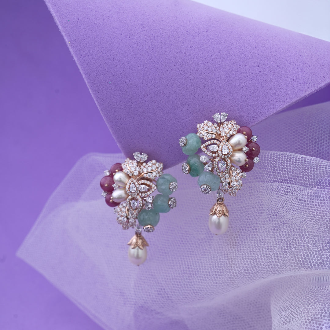 18K Gold Drop Earrings