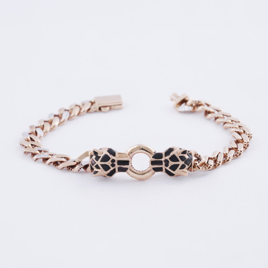 18K Gold Cheetah Inspired Bracelet