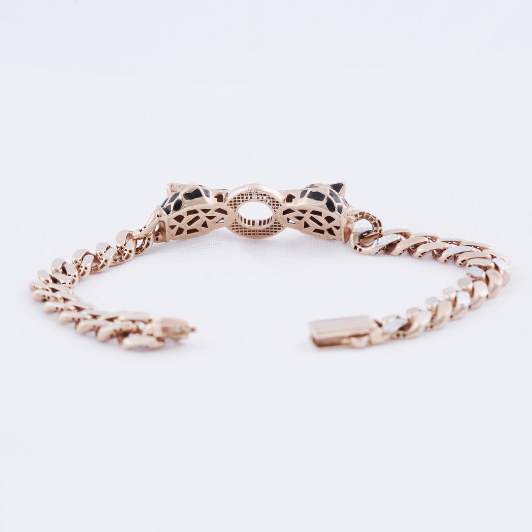 18K Gold Cheetah Inspired Bracelet