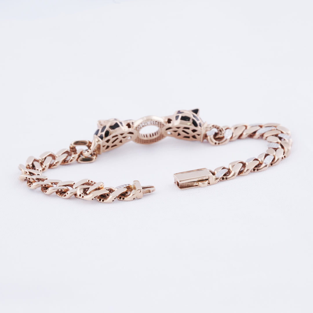 18K Gold Cheetah Inspired Bracelet