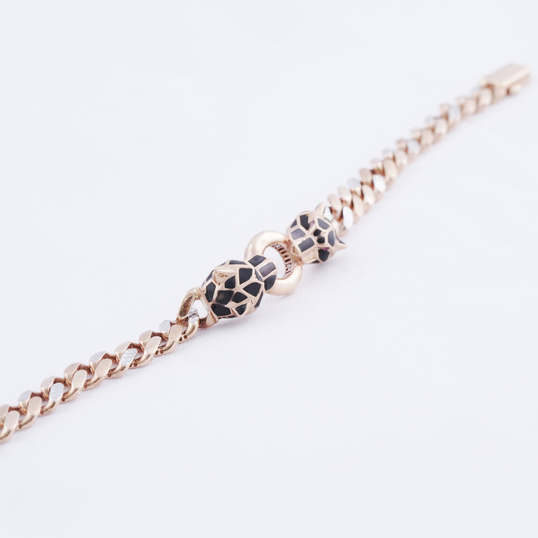 18K Gold Cheetah Inspired Bracelet