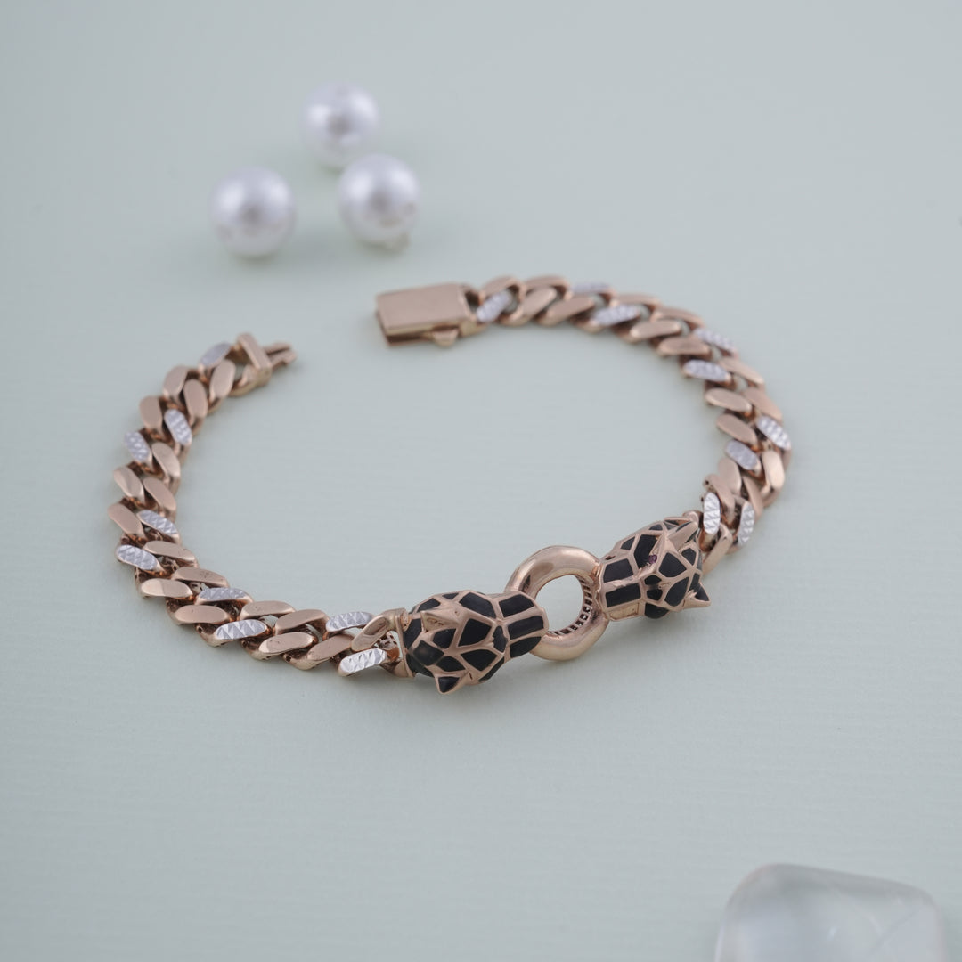 18K Gold Cheetah Inspired Bracelet