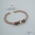 Load image into Gallery viewer, 18K Gold Cheetah Inspired Bracelet
