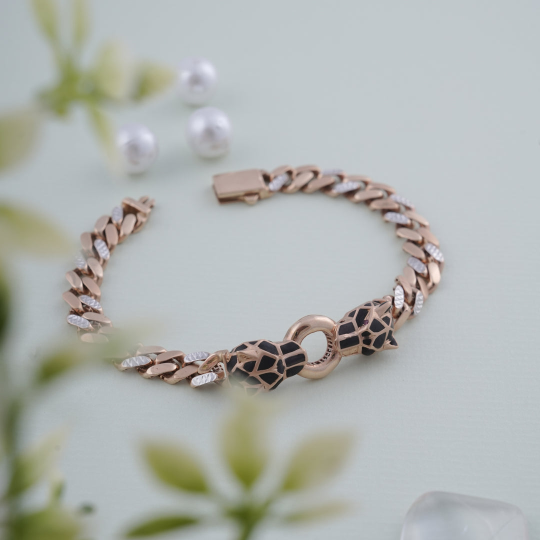18K Gold Cheetah Inspired Bracelet