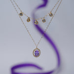 Load image into Gallery viewer, 18K Gold Necklace with Multicolour Stones

