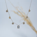 Load image into Gallery viewer, 18K Gold Necklace with Multicolour Stones
