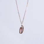 Load image into Gallery viewer, 18K Gold Pendant Necklace with CZ Stones
