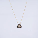 Load image into Gallery viewer, 18K Gold Pendant Necklace with CZ Stones
