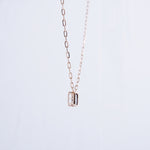 Load image into Gallery viewer, 18K Gold Necklace with CZ Stones
