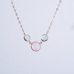 Load image into Gallery viewer, 18K Gold Necklace with CZ Stones
